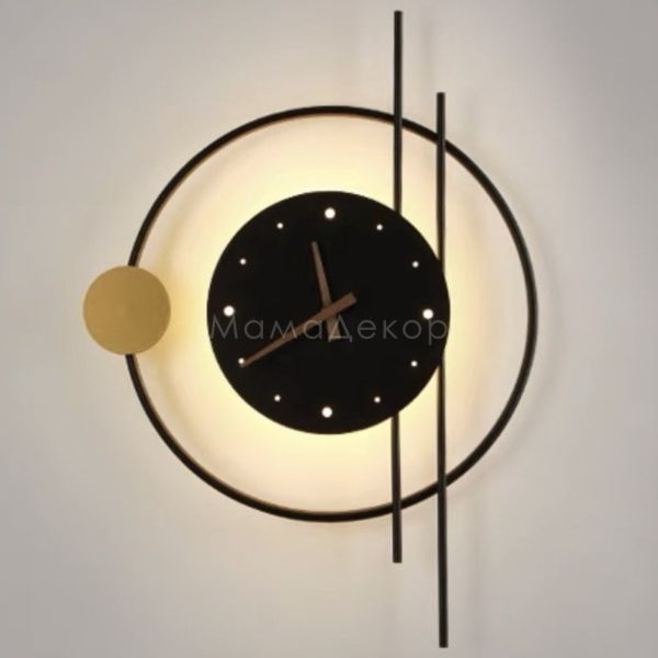 Настенный светильник Terra Svet 056059/570 BK-GD Clock Lamp D-570
