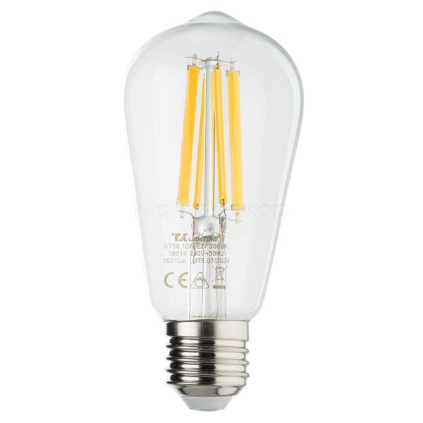 Лампа світлодіодна TK Lighting 18014 потужністю 10W з цоколем E27, температура кольору — 3000K