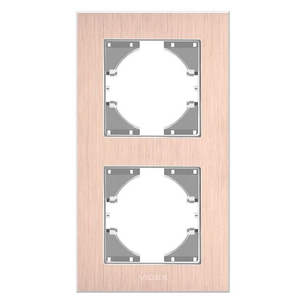 Рамка 2 поста вертикальна Videx 26127 Binera VF-BNFRA2V-CP