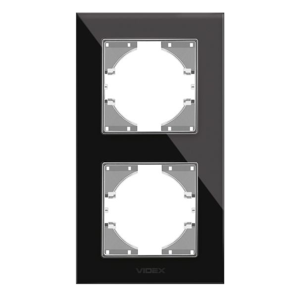Рамка 2 поста вертикальна Videx 26144 Binera VF-BNFRG2V-B