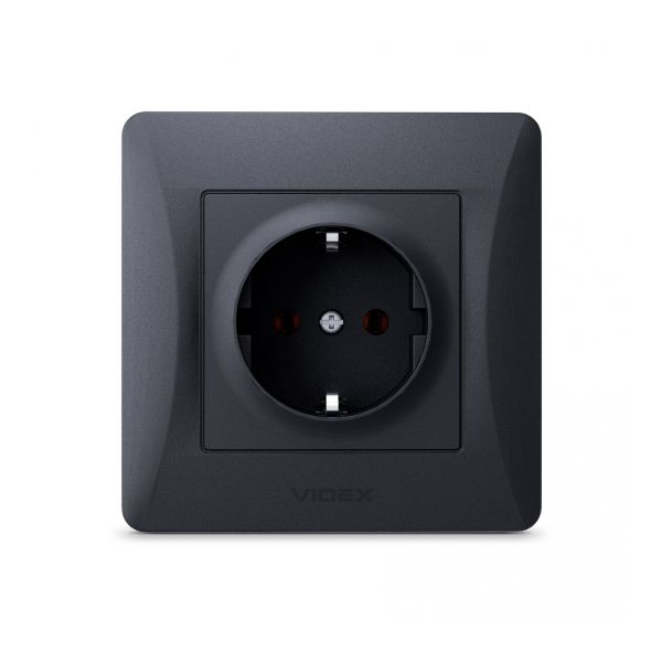 Розетка 220В Videx 24430 Binera VF-BNSK1G-BG