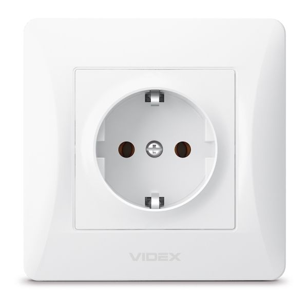 Розетка 220В Videx 24429 Binera VF-BNSK1G-W