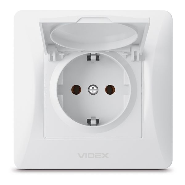 Розетка 220В Videx 24436 Binera VF-BNSK1GC-W