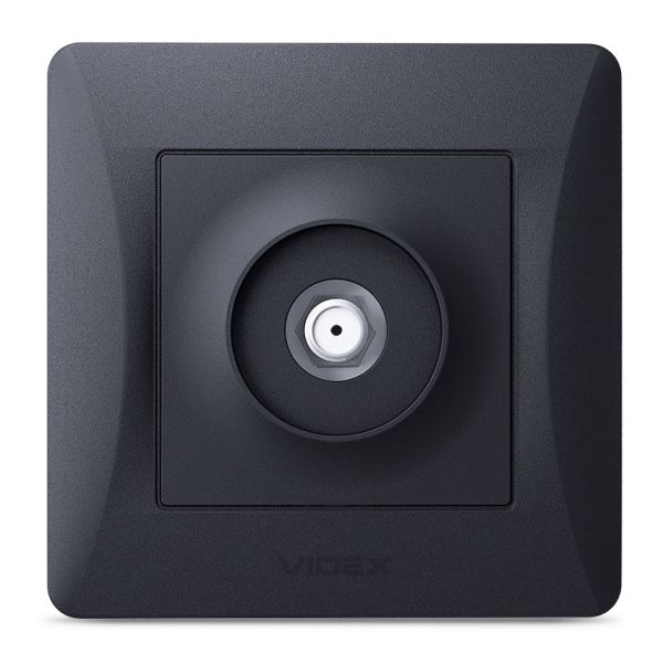Розетка TV одиночна Videx 24469 Binera VF-BNSK1SATE-BG