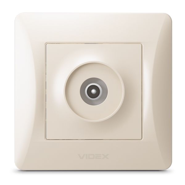 Розетка TV одиночная Videx 24702 Binera VF-BNSK1TVME-CR