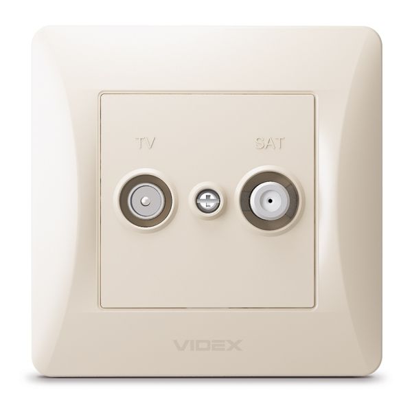Розетка TV оконечная Videx 24703 Binera VF-BNSK2TVSATE-CR