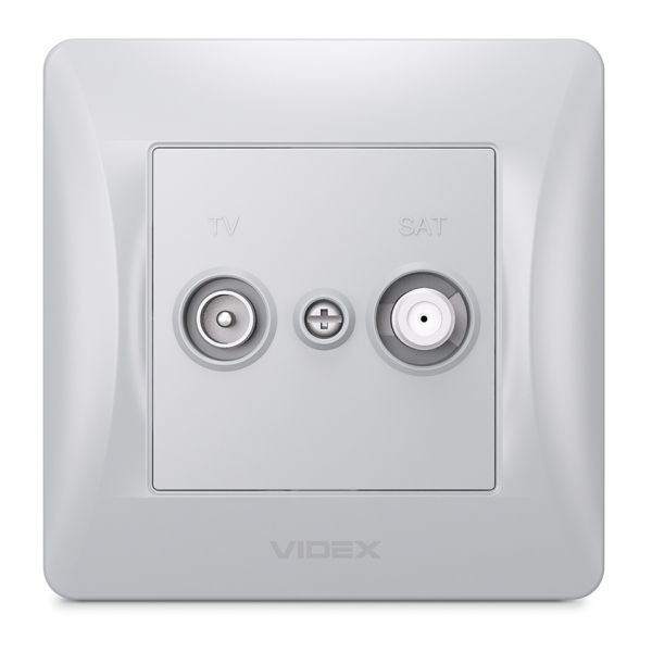 Розетка TV оконечная Videx 25037 Binera VF-BNSK2TVSATE-SS