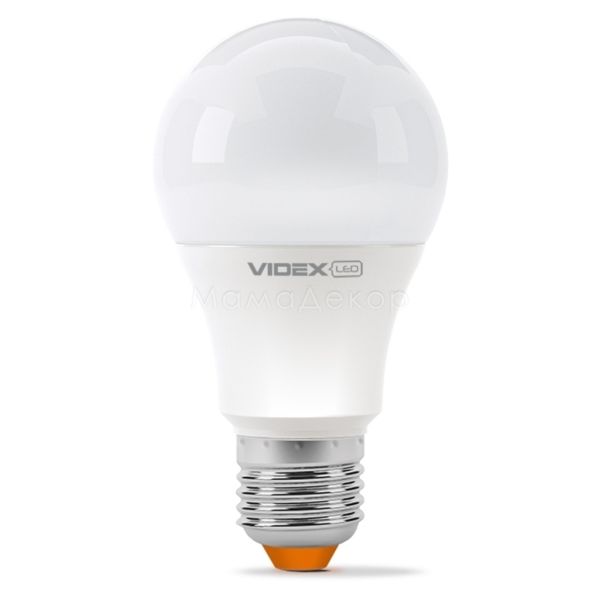 Лампа світлодіодна Videx 23487 потужністю 7W з серії E Series. Типорозмір — A60 з цоколем E27, температура кольору — 3000K