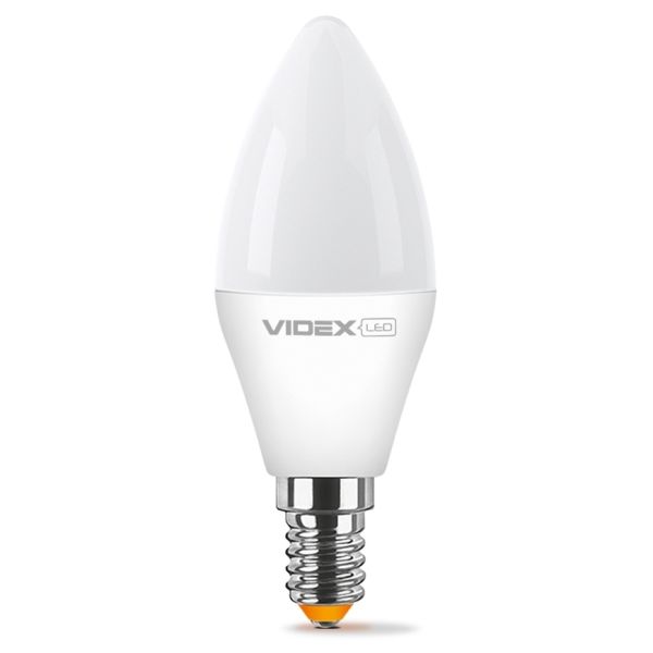 Лампа светодиодная Videx 24955 мощностью 7W из серии E Series. Типоразмер — B37 с цоколем E14, температура цвета — 4100K