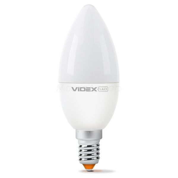 Лампа світлодіодна Videx 23493 потужністю 3.5W з серії E Series. Типорозмір — B37 з цоколем E14, температура кольору — 3000K