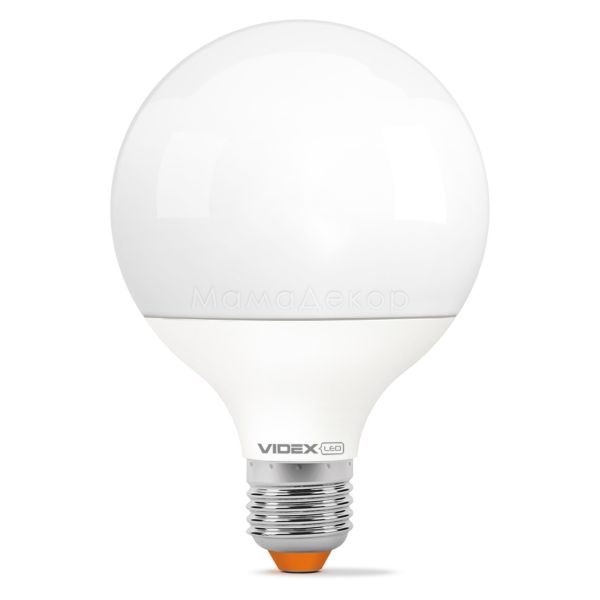 Лампа світлодіодна Videx 25231 потужністю 15W з серії E Series. Типорозмір — G95 з цоколем E27, температура кольору — 3000K