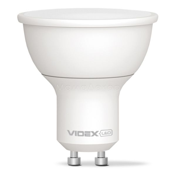 Лампа світлодіодна Videx 24962 потужністю 6W з серії E Series. Типорозмір — MR16 з цоколем GU10, температура кольору — 3000K