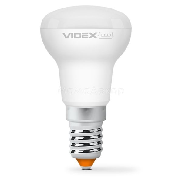 Лампа світлодіодна Videx 23492 потужністю 4W з серії E Series. Типорозмір — R39 з цоколем E14, температура кольору — 4100K