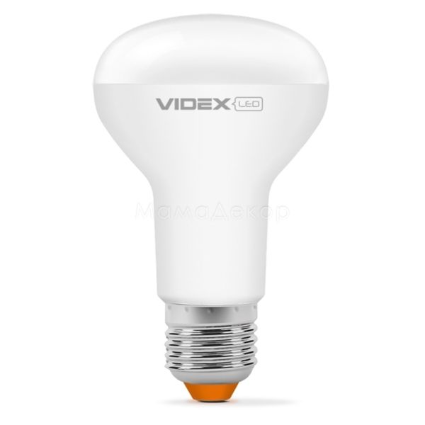 Лампа світлодіодна Videx 24142 потужністю 9W з серії E Series. Типорозмір — R63 з цоколем E27, температура кольору — 4100K
