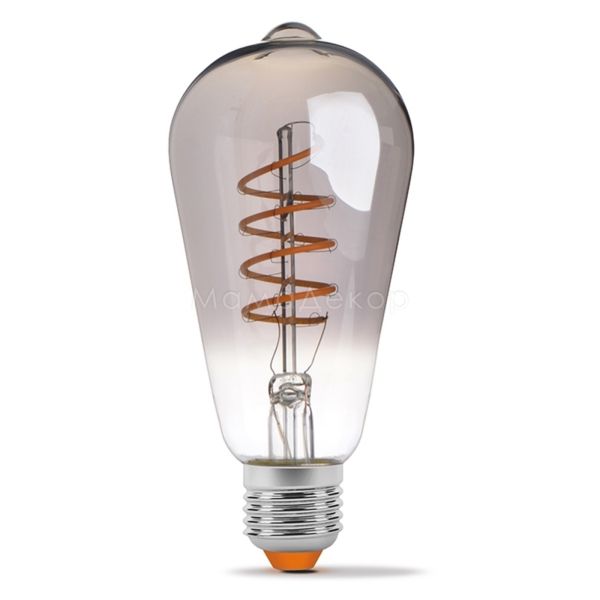 Лампа светодиодная  диммируемая Videx 25173 мощностью 4W из серии NeoClassic Series. Типоразмер — ST64 с цоколем E27, температура цвета — 2100K