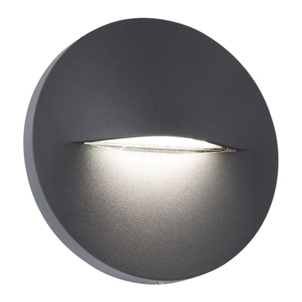 Настінний світильник Viokef 4298300 Wall Lamp Dark Grey D140 Vita
